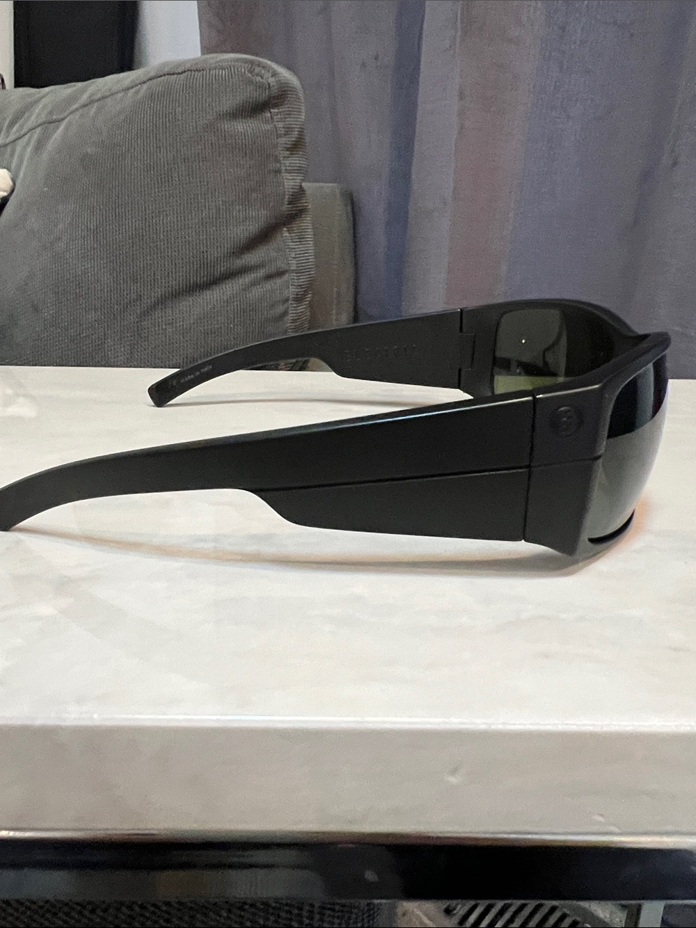 Electric  mudslinger Black Frame Protective Glasses with Green Lenses - Picture 4 of 5